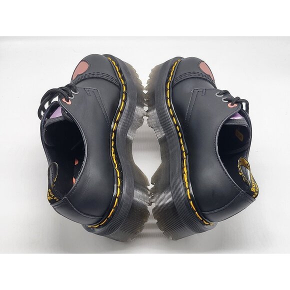 Dr Martens 1461 Quad Heart Shoes Womens Size 5 Platform Leather - Picture 5 of 13